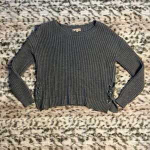 It’s Our Time grey knitted sweater